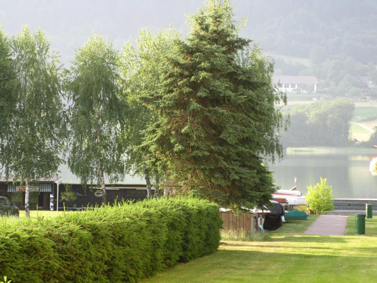 Kaernten Ossiacher See Apartment Zwei Zimmer Ferienwohnung Direkter Seezugang Strand Beheizte Schwimmhalle Bodensdorf Eksteriør billede